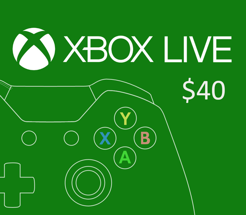 XBOX Live $40 Prepaid Card US